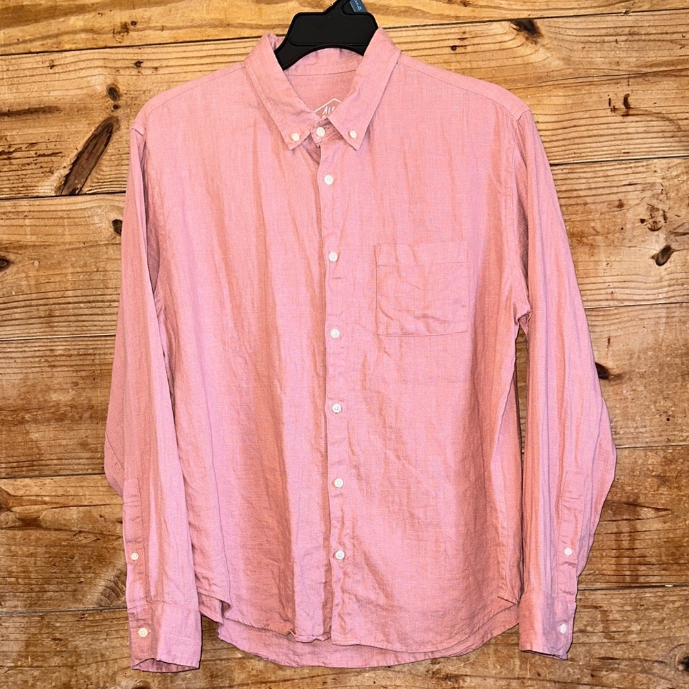Alex Crane 100% European Linen Button Up Shirt